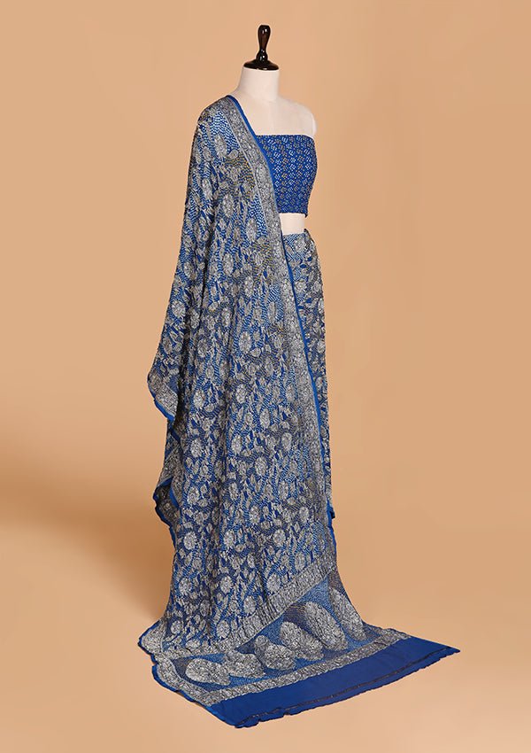 Suhani : Banarasi Silk Saree In The Shades Of Pink With Beautiful Kadwa Bootas